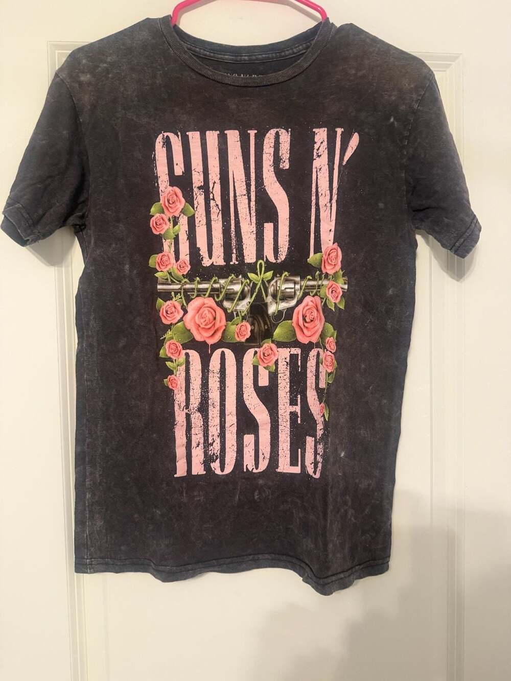Guns N' Roses Graphic Acid Wash Short Sleeve T-Shirt